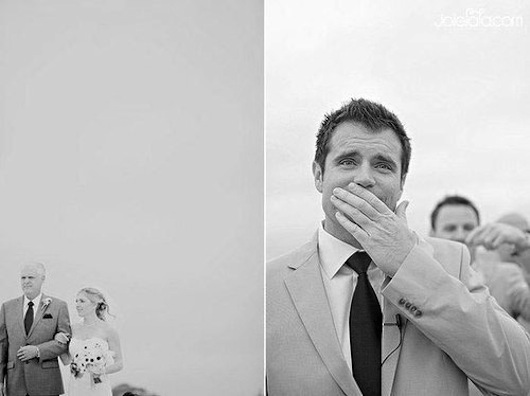10 Grooms' Faces When They First See Their Bride