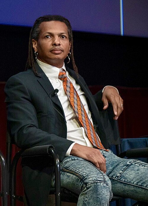 Moriba Jah during a panel session